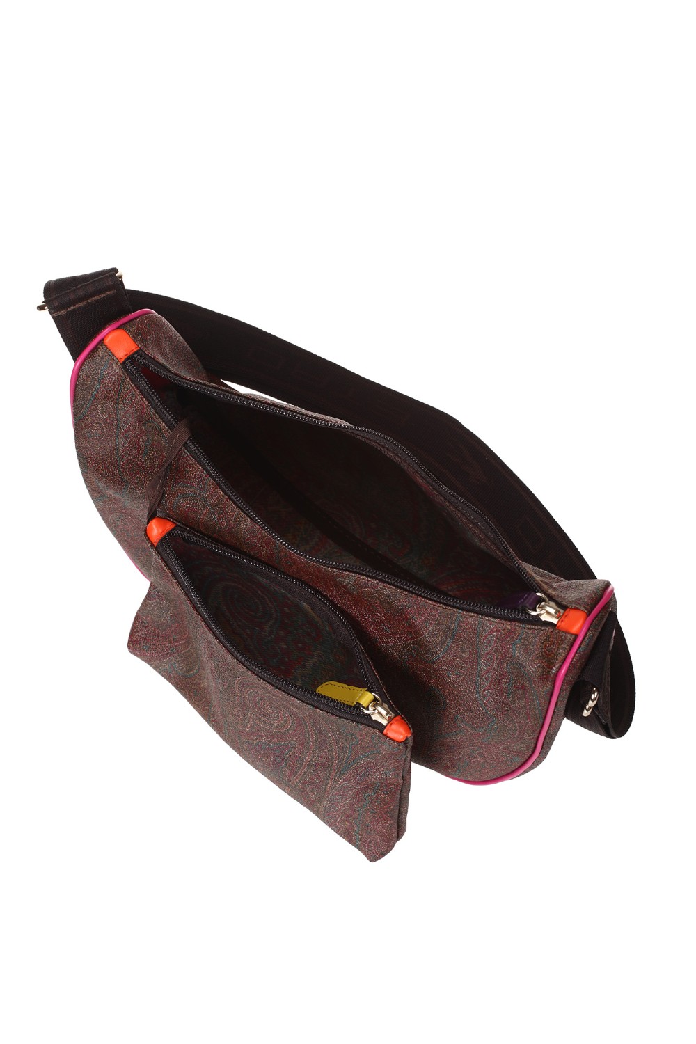 shop ETRO  Borsa: Etro borsa modello Hobo, realizzata nell'iconico tessuto Paisley jacquard impreziosita da dettagli multicolor.
Al suo interno rivela una pochette realizzata con lo stesso tessuto.
Esterno: Tessuto di cotone Paisley jacquard spalmato con grana opaca e doppiato in tela.
Tracolla regolabile.
Accessori metallici con finitura dorata.
Dimensioni: 31 x 23 x 10 cm.
Esterno: Tessuto di cotone Paisley jacquard spalmato con grana opaca e doppiato in tela, (76% cotone 24% poliestere).
Finiture: 100% pelle di vitello.
Made in Italy.. 06687 8040-8000 number 1446012
